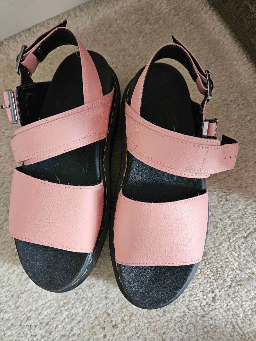 Dr. Martens, Doc Martens | Women's Voss Quad Platform Sandal Pink | W8 - Picture 3 of 6
